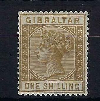 Image of Gibraltar SG 14 VLMM British Commonwealth Stamp